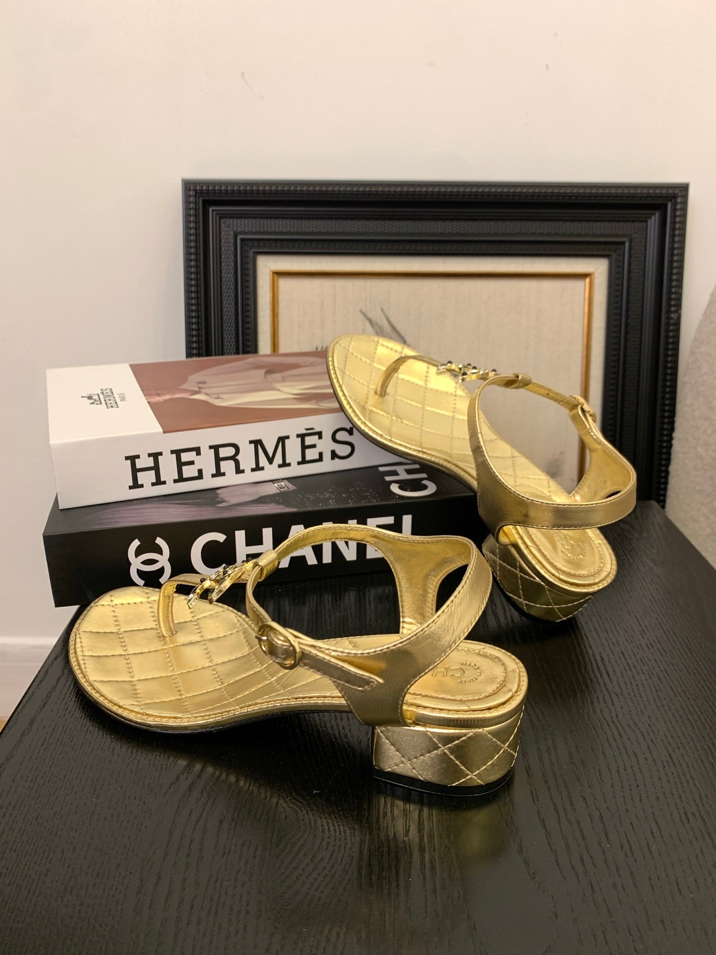 Chanel Timeless Elegance Thong Sandals