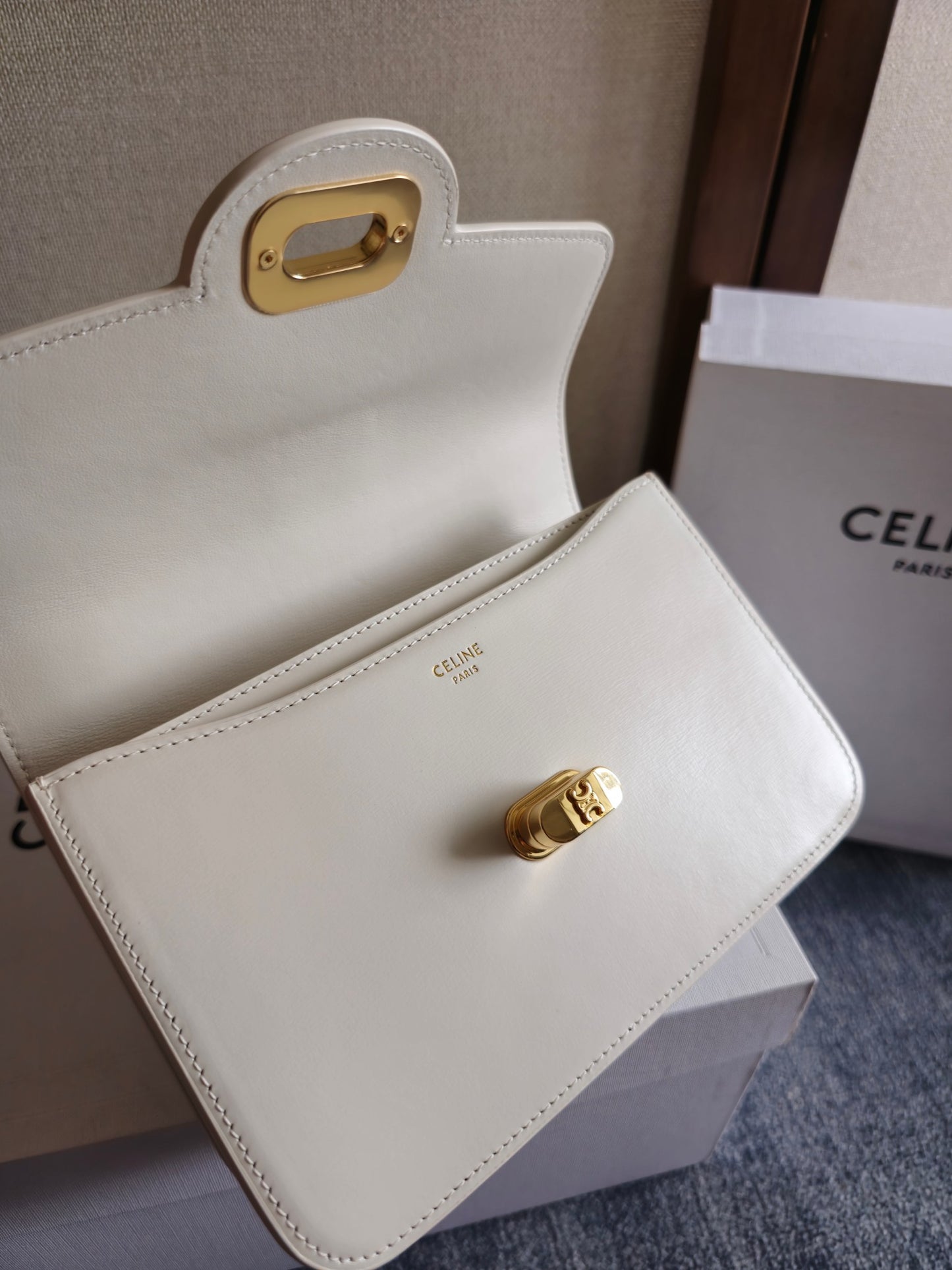 Celine Teen Josephine Bag in Patent Calfskin