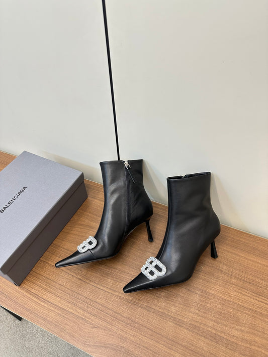 Balenciaga Sculpted Elegance Ankle Boots