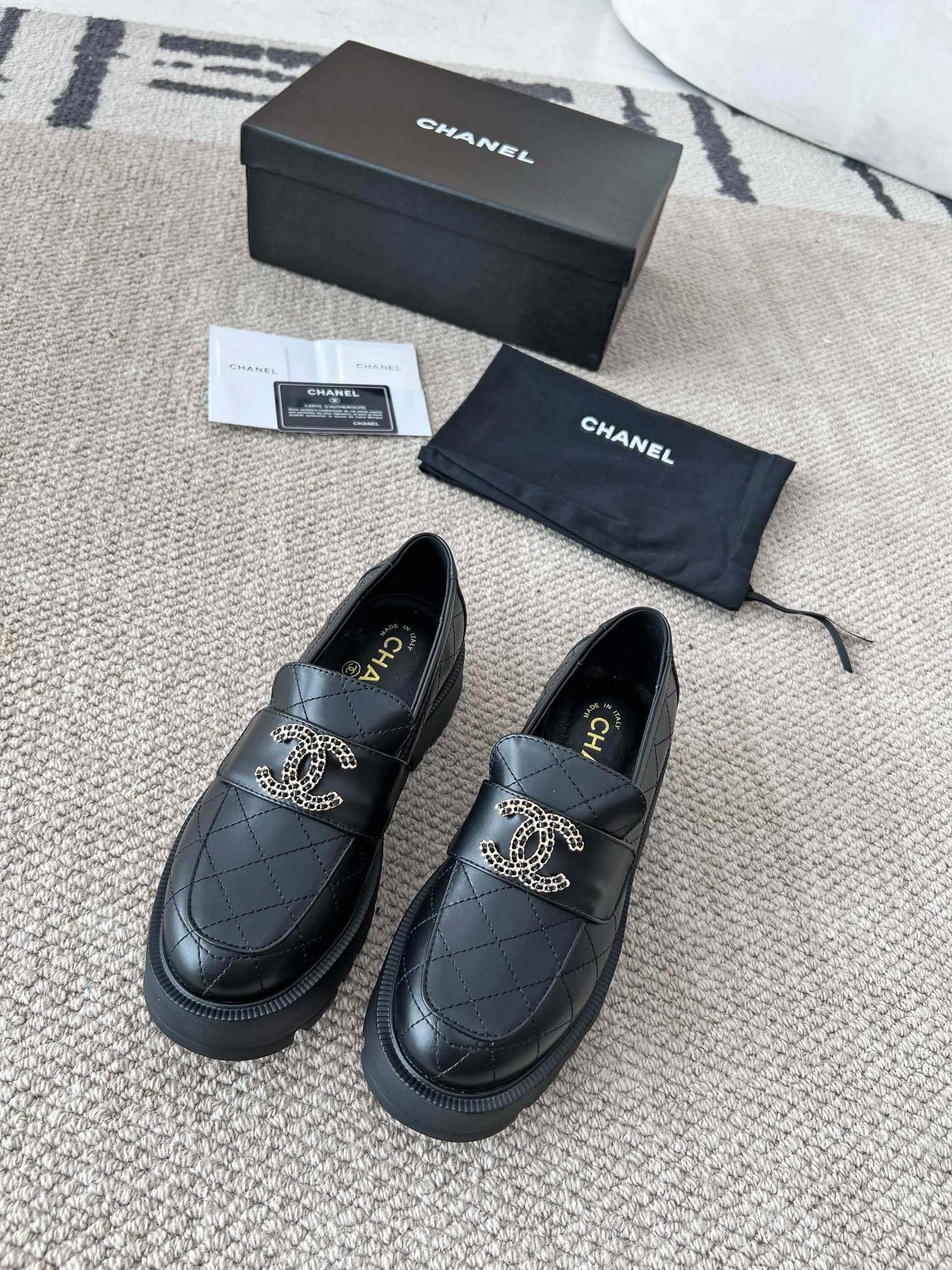 Chanel Elegance Lambskin Moccasins