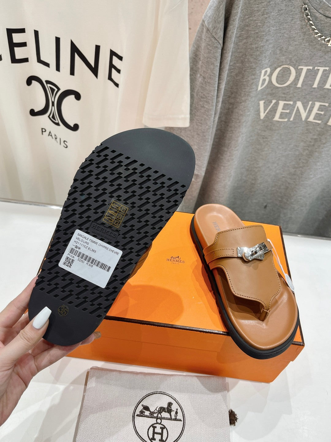 Hermes Joyce & Empire Sandals in Premium Leather