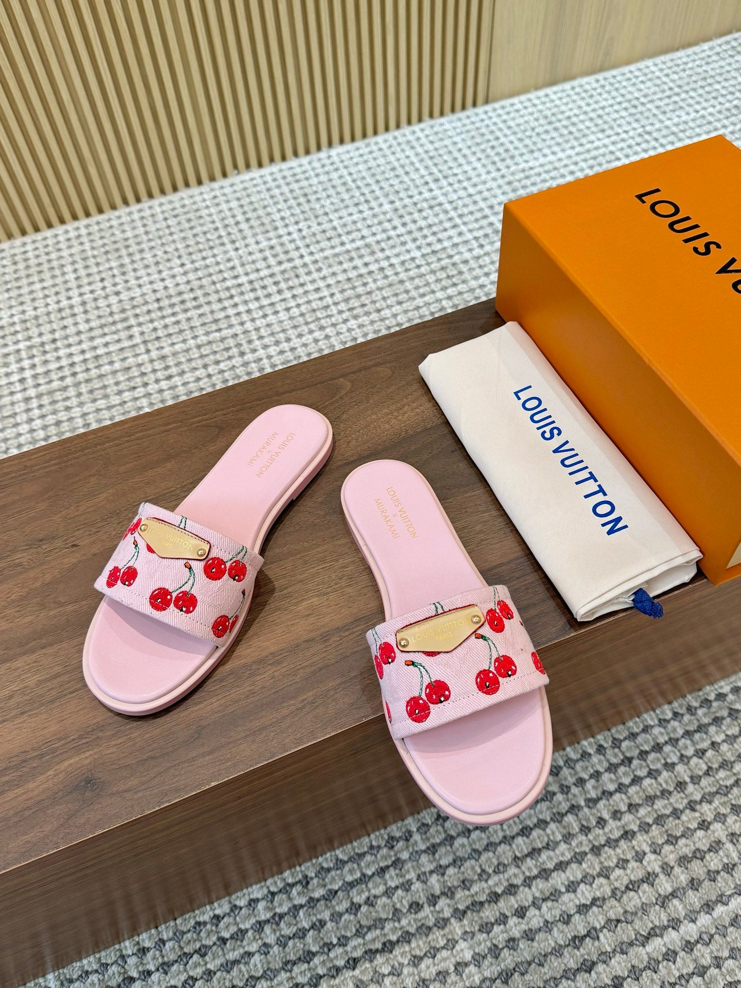 Louis Vuitton Elegance Strappy Leather Slides