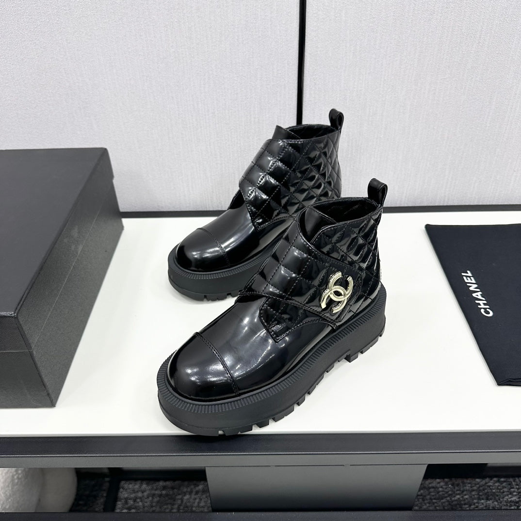 Chanel Elegance Combat Boots
