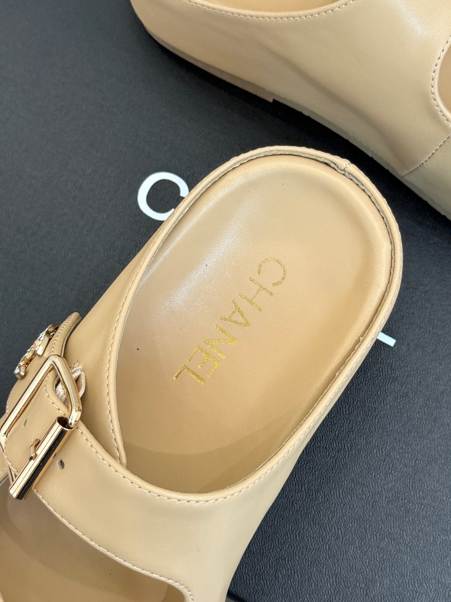 Chanel Elevated Comfort Leather Sandals