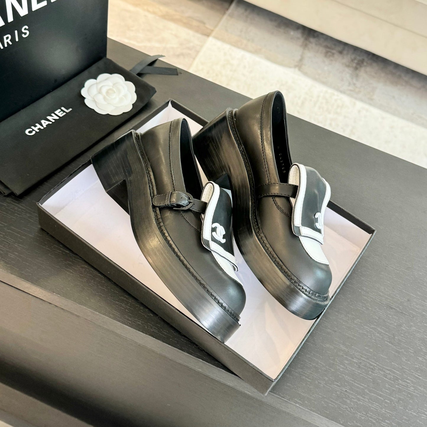 Chanel Timeless Elegance Calfskin Loafers