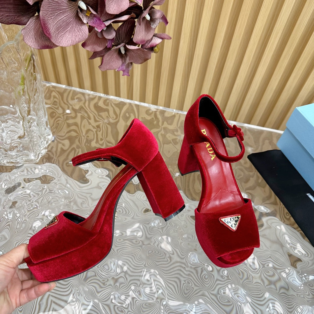 Prada Elegance Buckle Heels