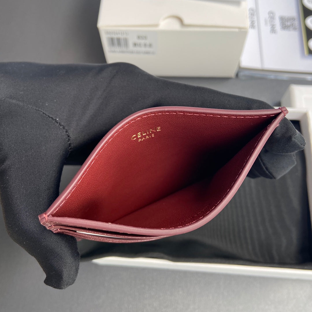 Celine Card Holder Triomphe in Shiny Calfskin