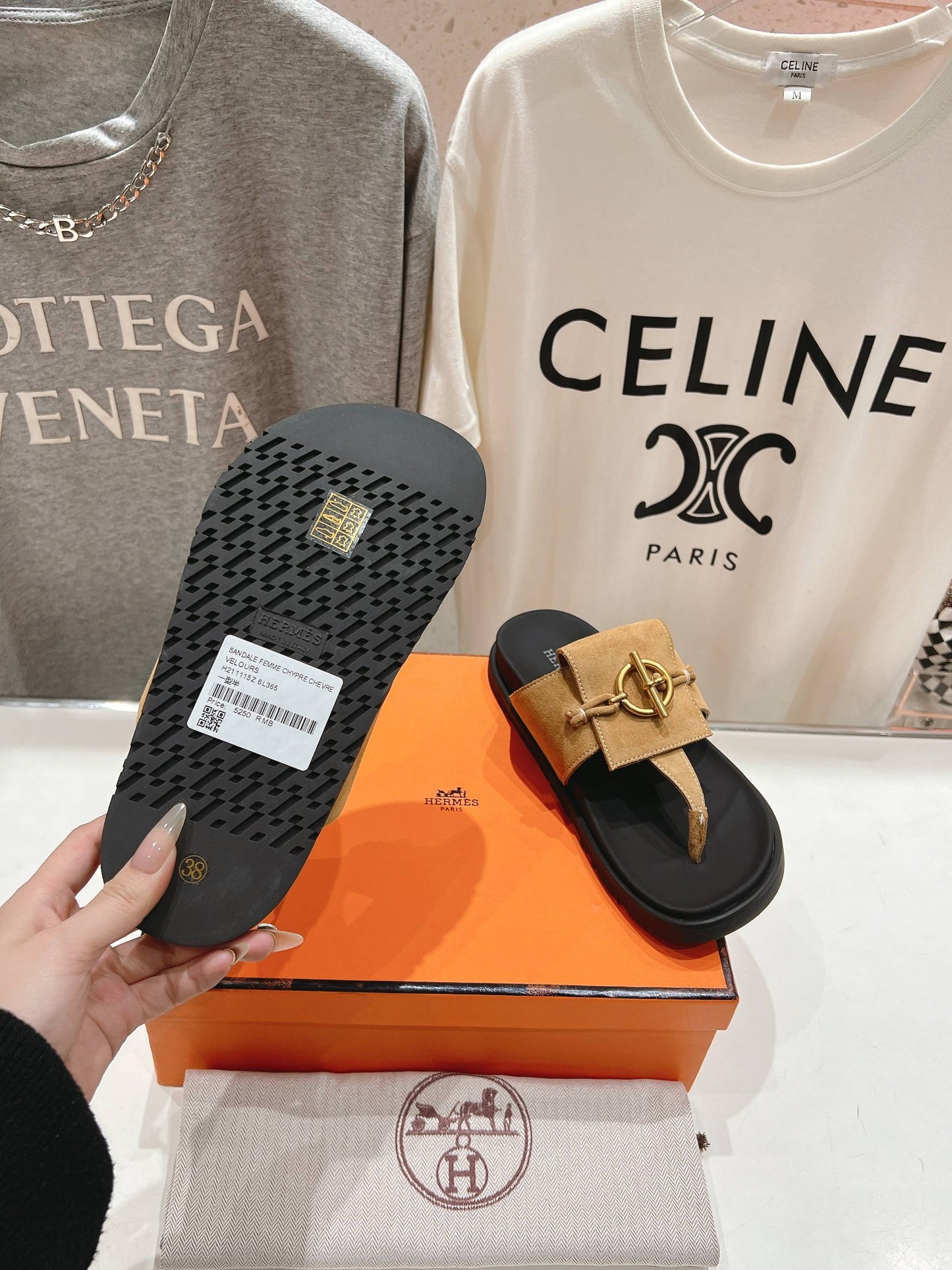 Hermes Joyce & Empire Sandals in Premium Leather