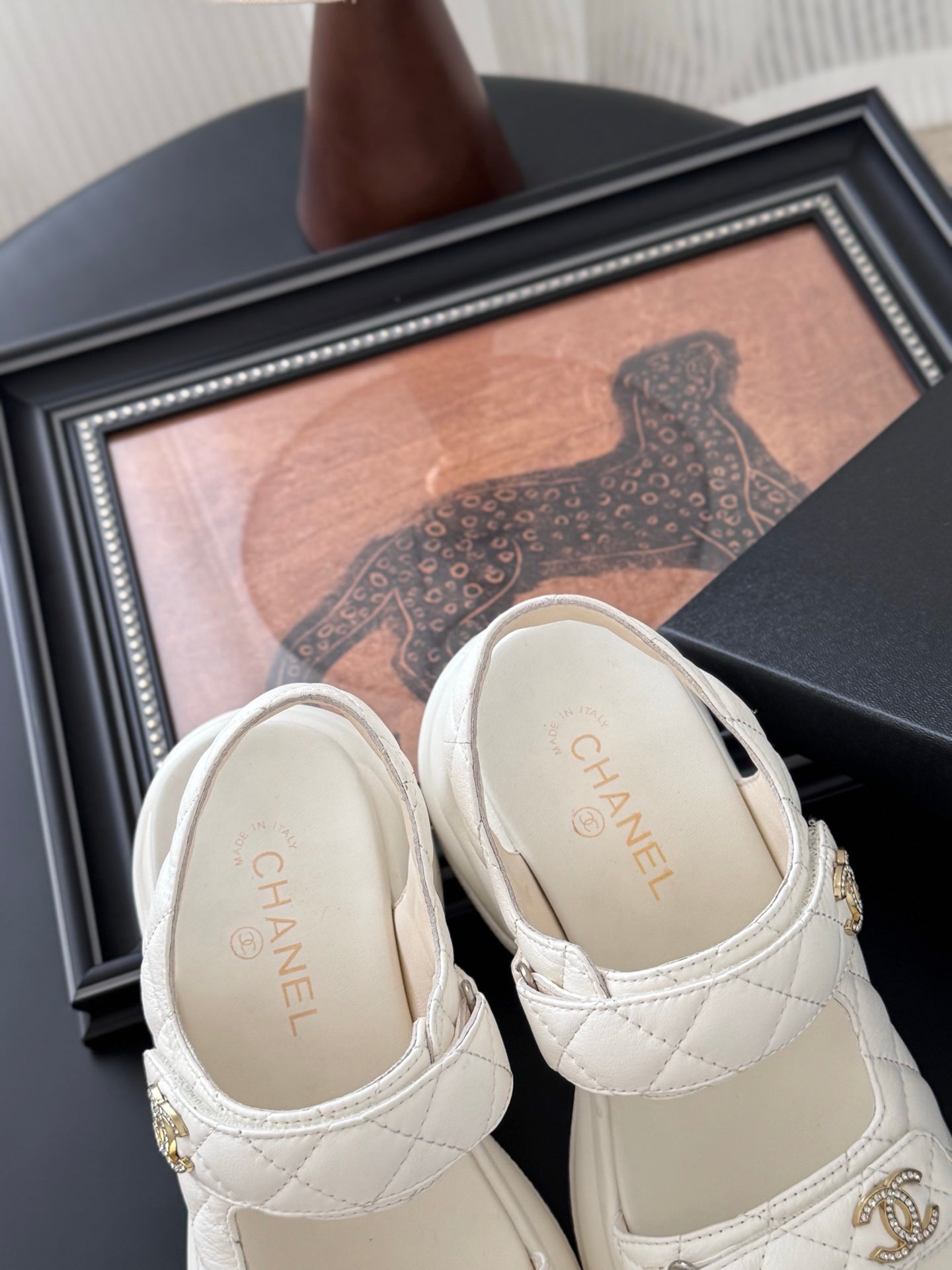 Chanel Timeless Elegance Leather Sandals