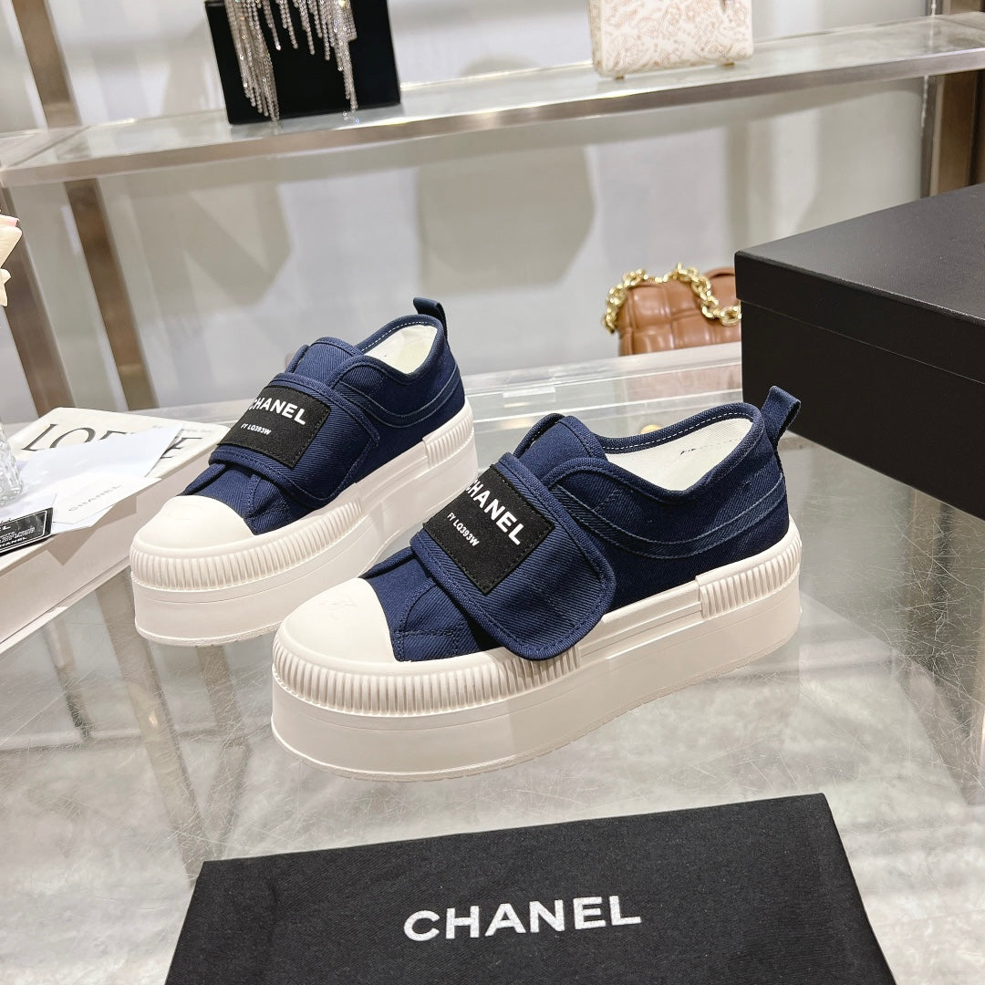 Chanel Velvet Stroll Sneakers