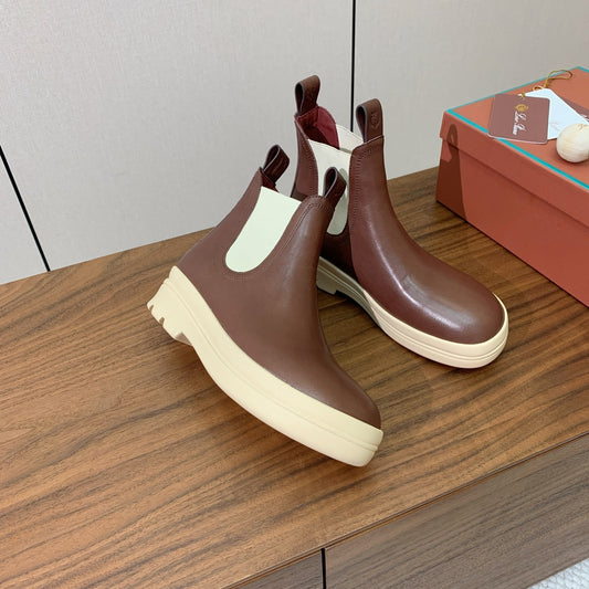 Loro Piana Lakeside leather Chelsea boots