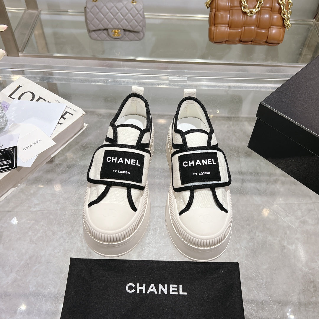 Chanel Velvet Stroll Sneakers