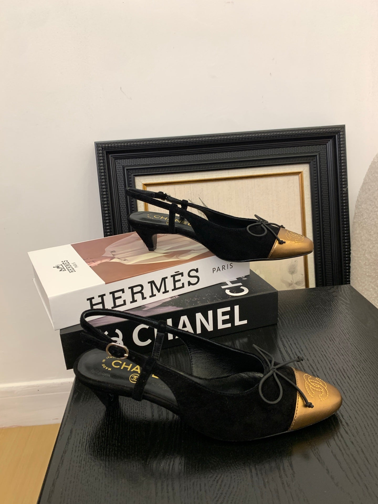 Chanel Elegant Slingback Ballet Flats