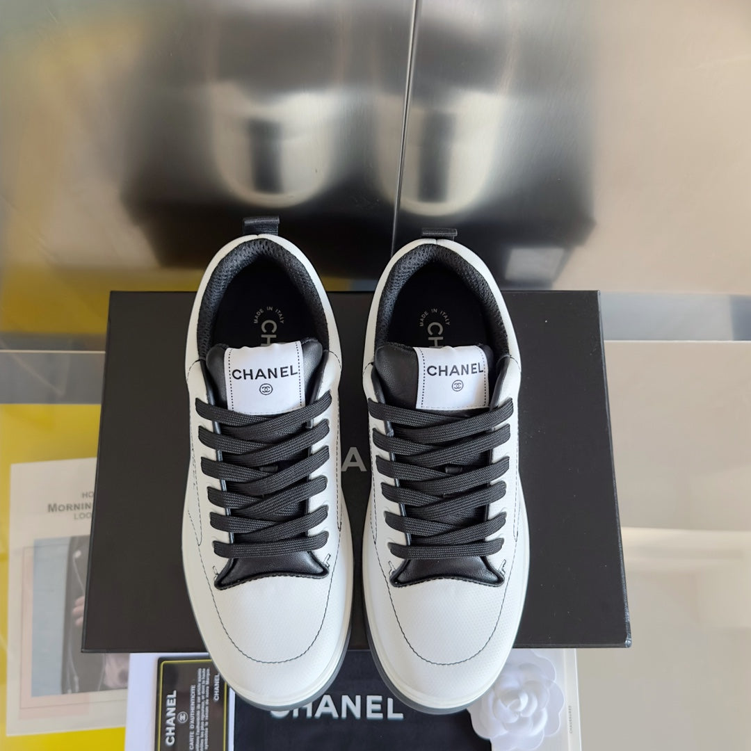 Chanel Karl Lagerfeld Logo-Print Sneakers