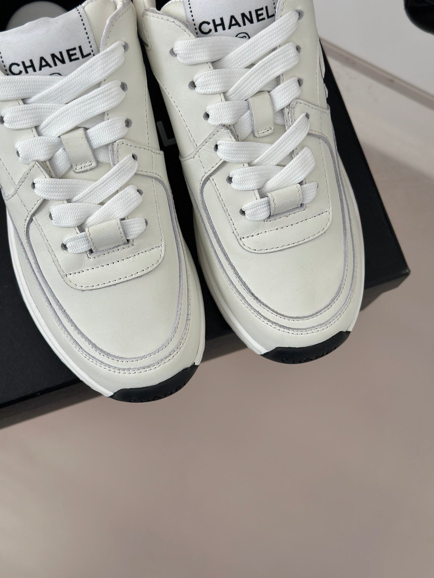 Chanel White Sneakers