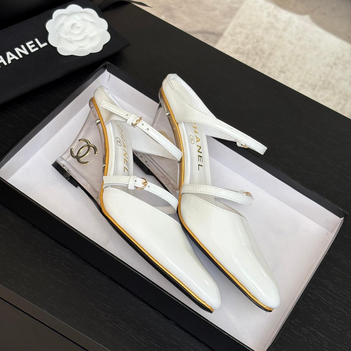 Chanel Elegance Elevated Leather Heels