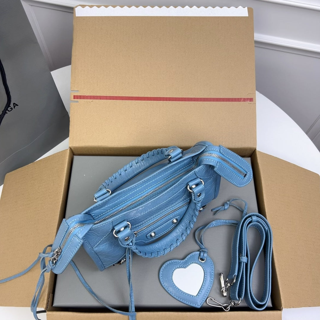 Balenciaga Timeless Canvas Leather Tote