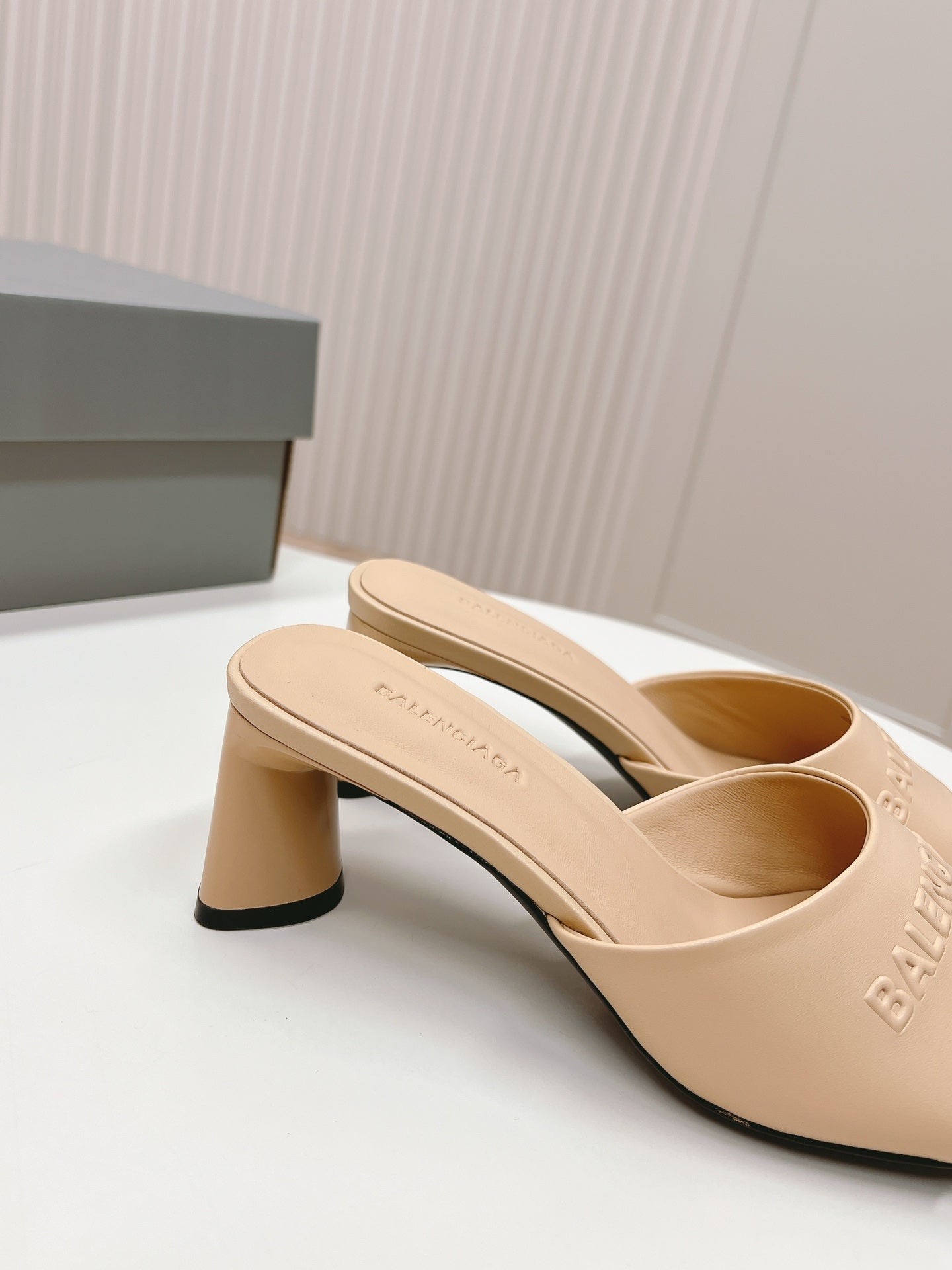 Balenciaga Luxe Stroll Lambskin Sandals