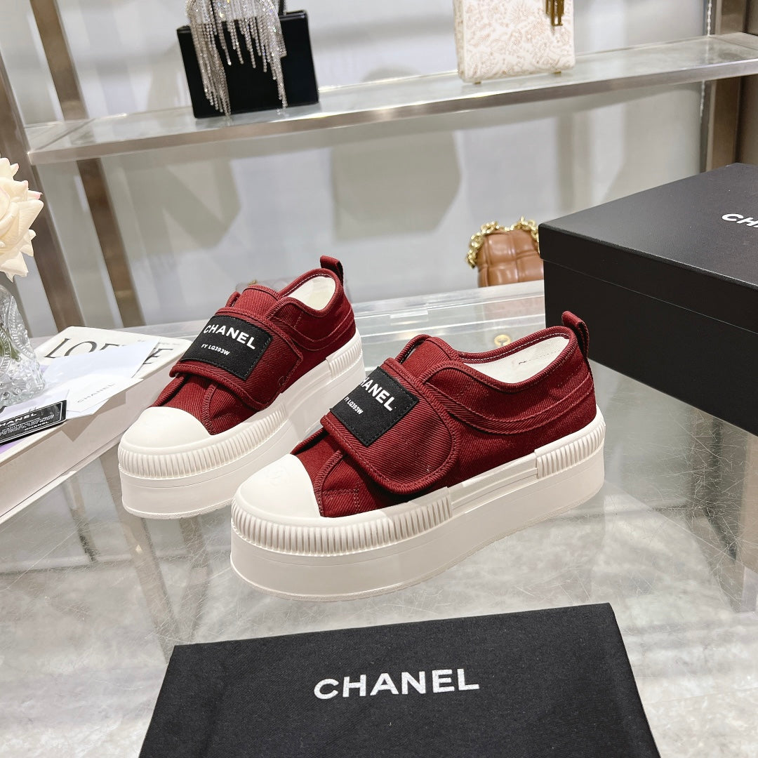 Chanel Velvet Stroll Sneakers