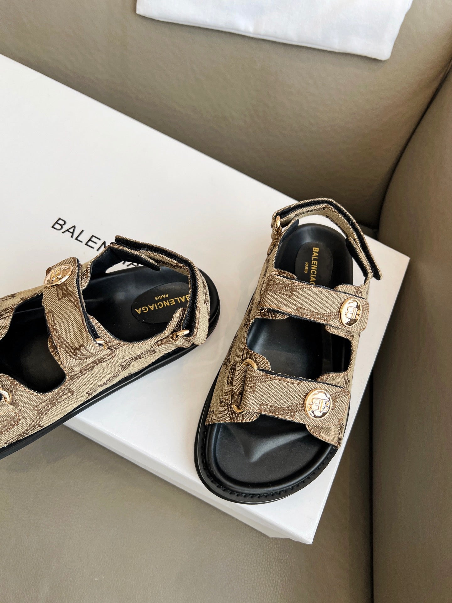 Balenciaga Chunky Luxe Slide-In Slippers