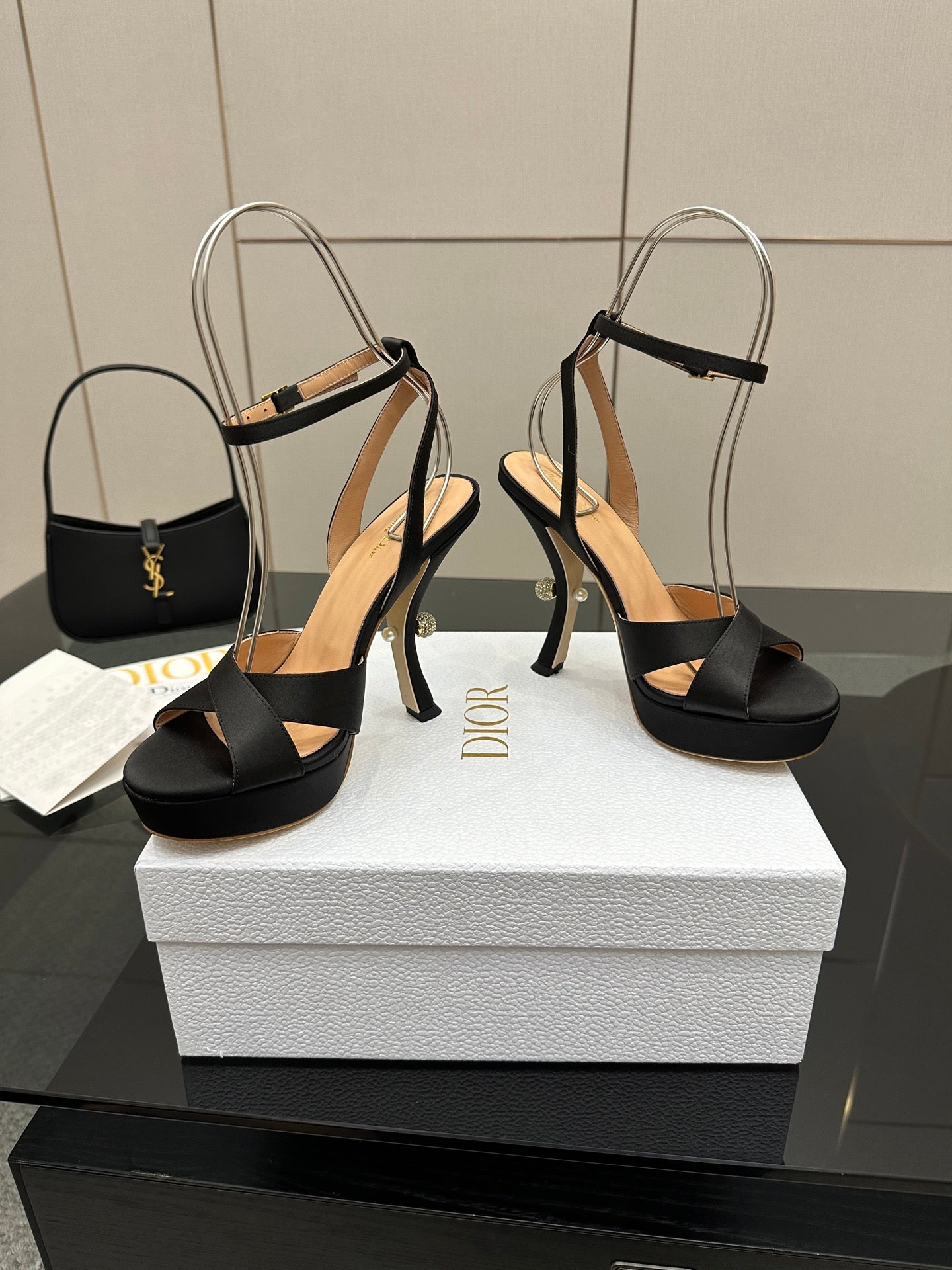 Dior Nina 130 Leather Platform Sandals