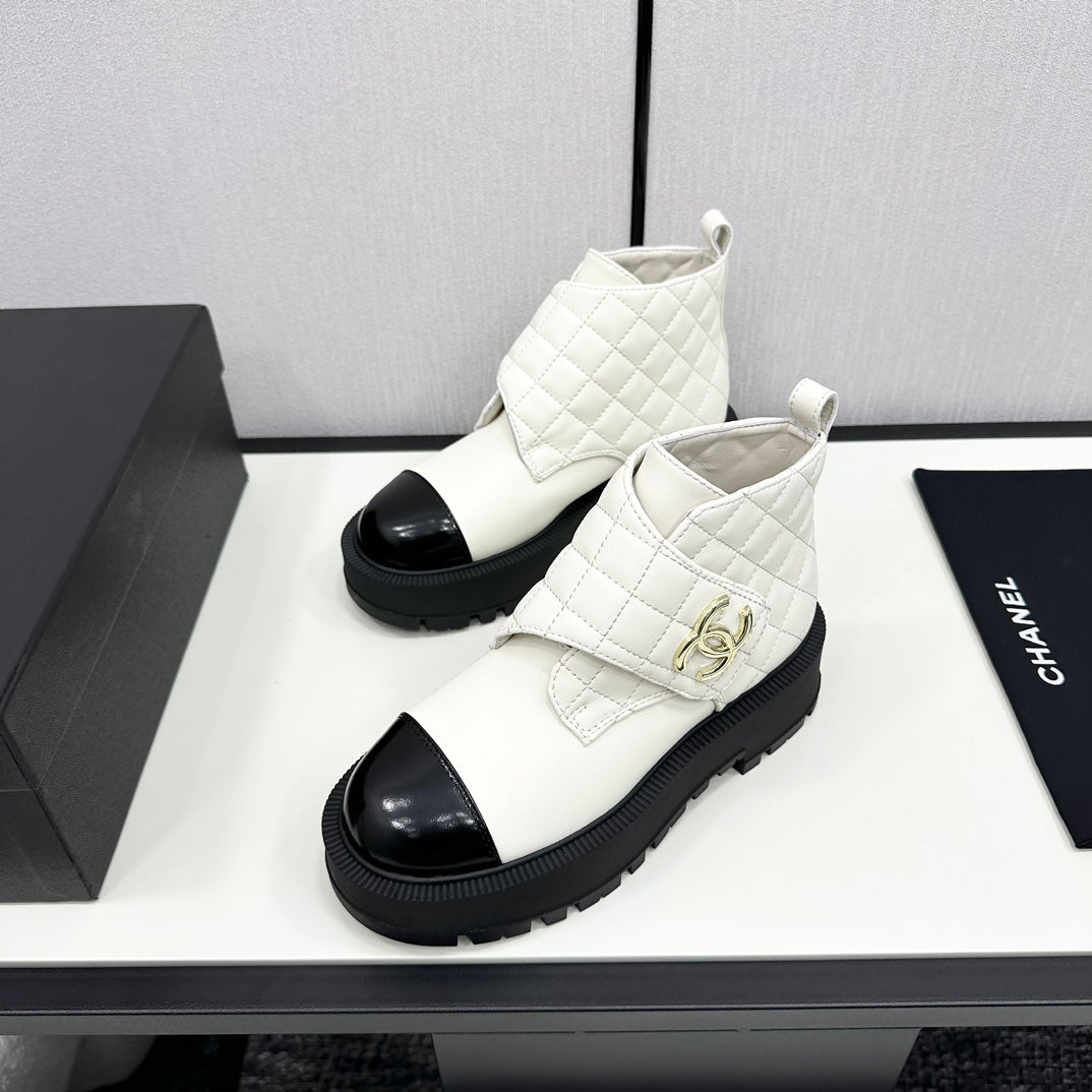 Chanel Elegance Combat Boots