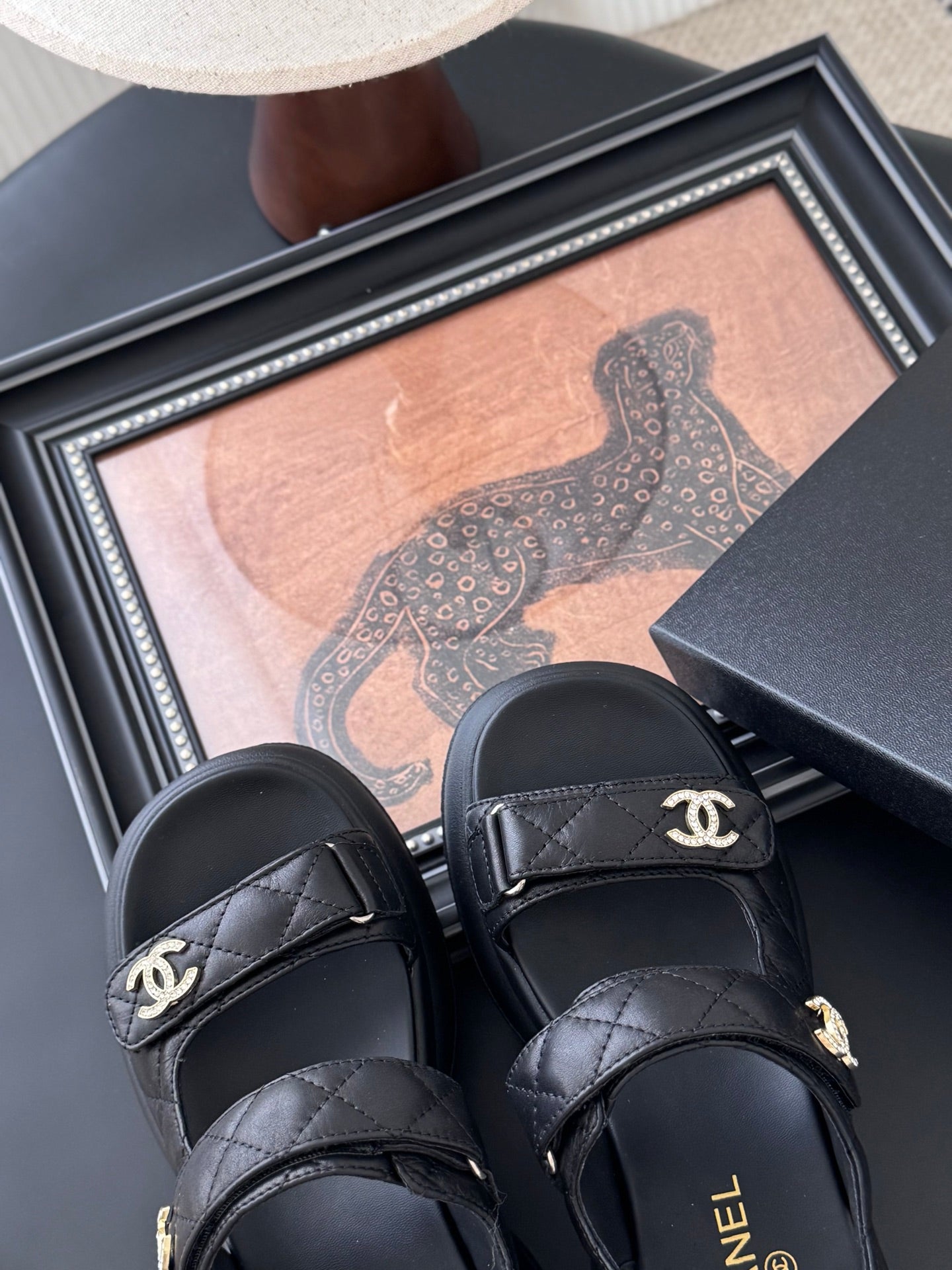 Chanel Timeless Elegance Leather Sandals