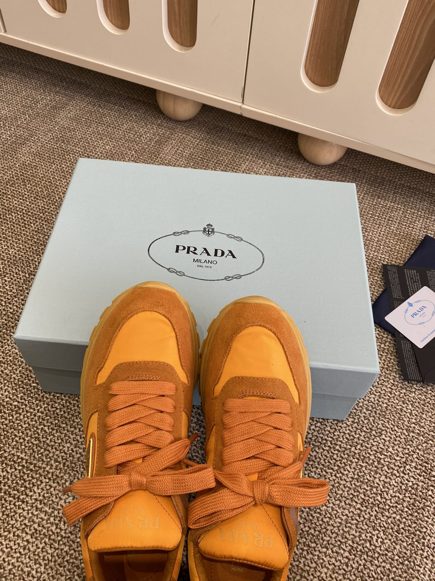 Prada Sleek Canvas Lace-Ups