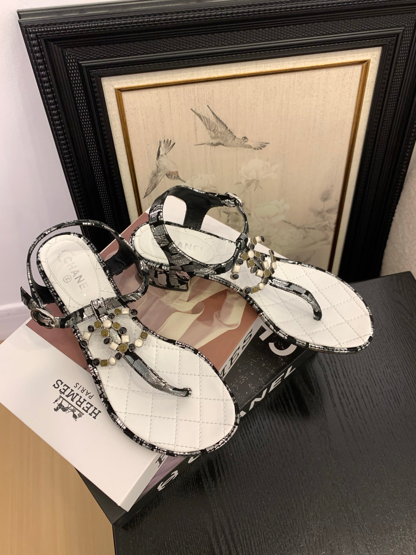 Chanel Timeless Elegance Thong Sandals