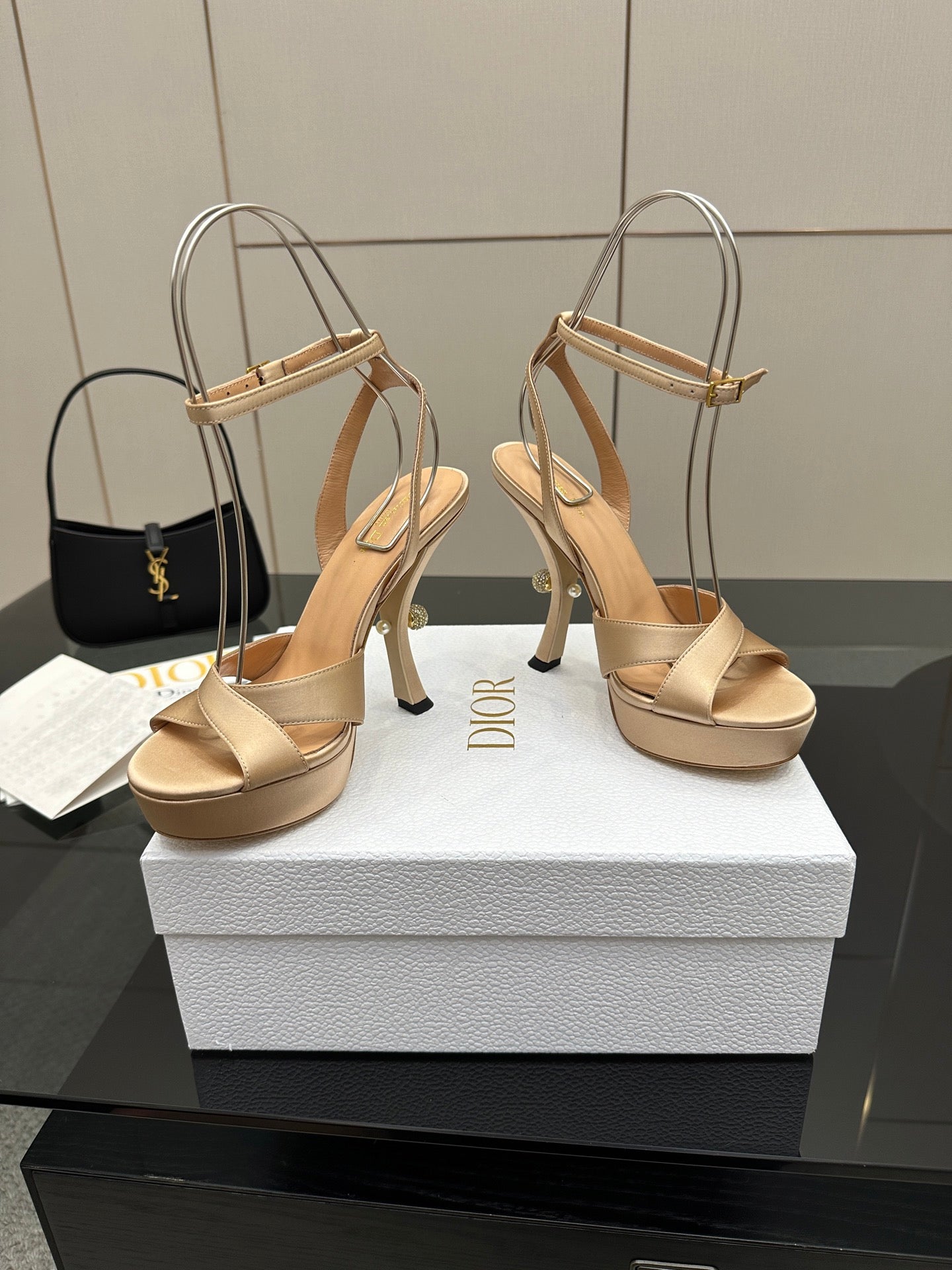 Dior Nina 130 Leather Platform Sandals