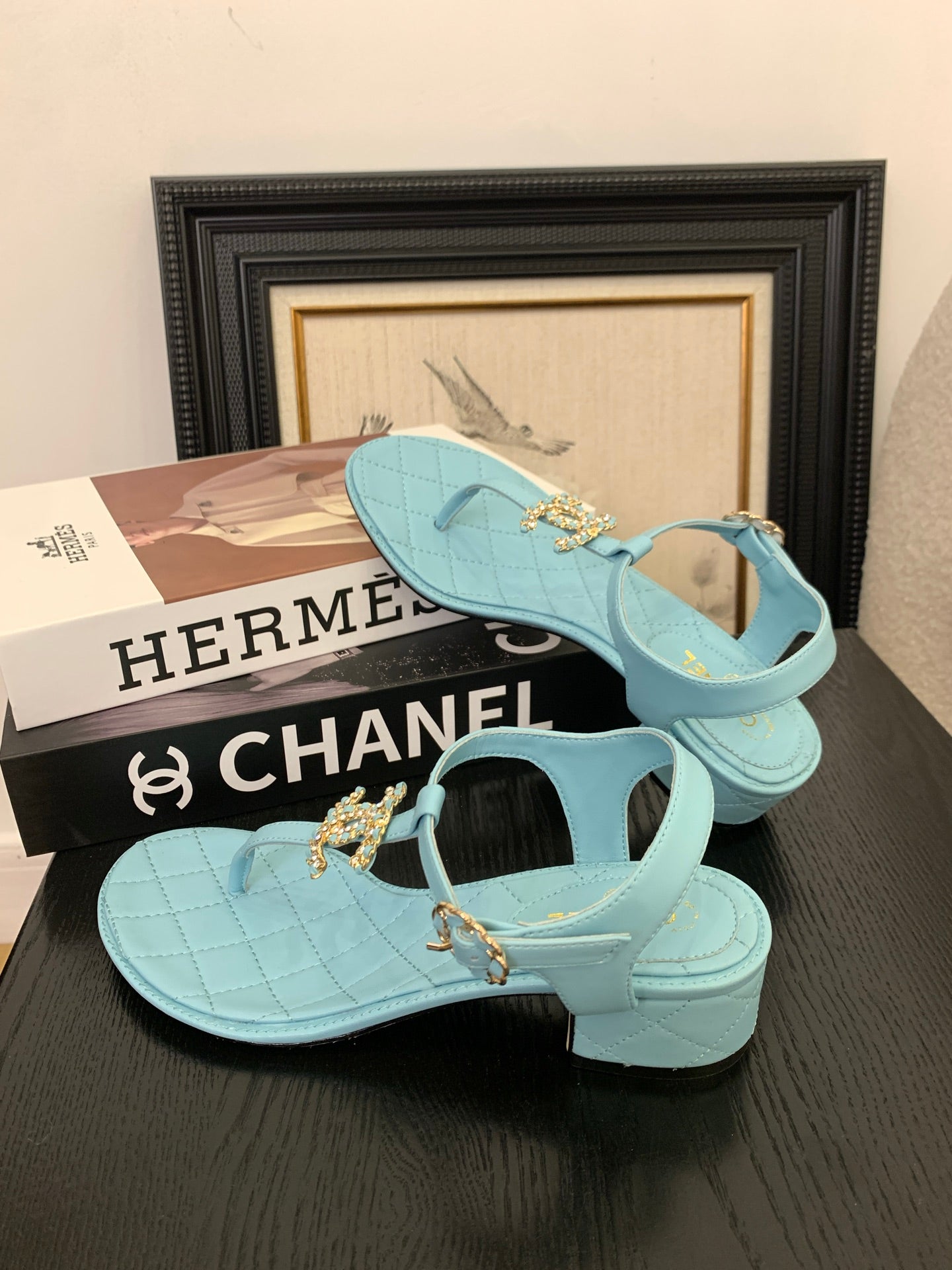 Chanel Timeless Elegance Thong Sandals