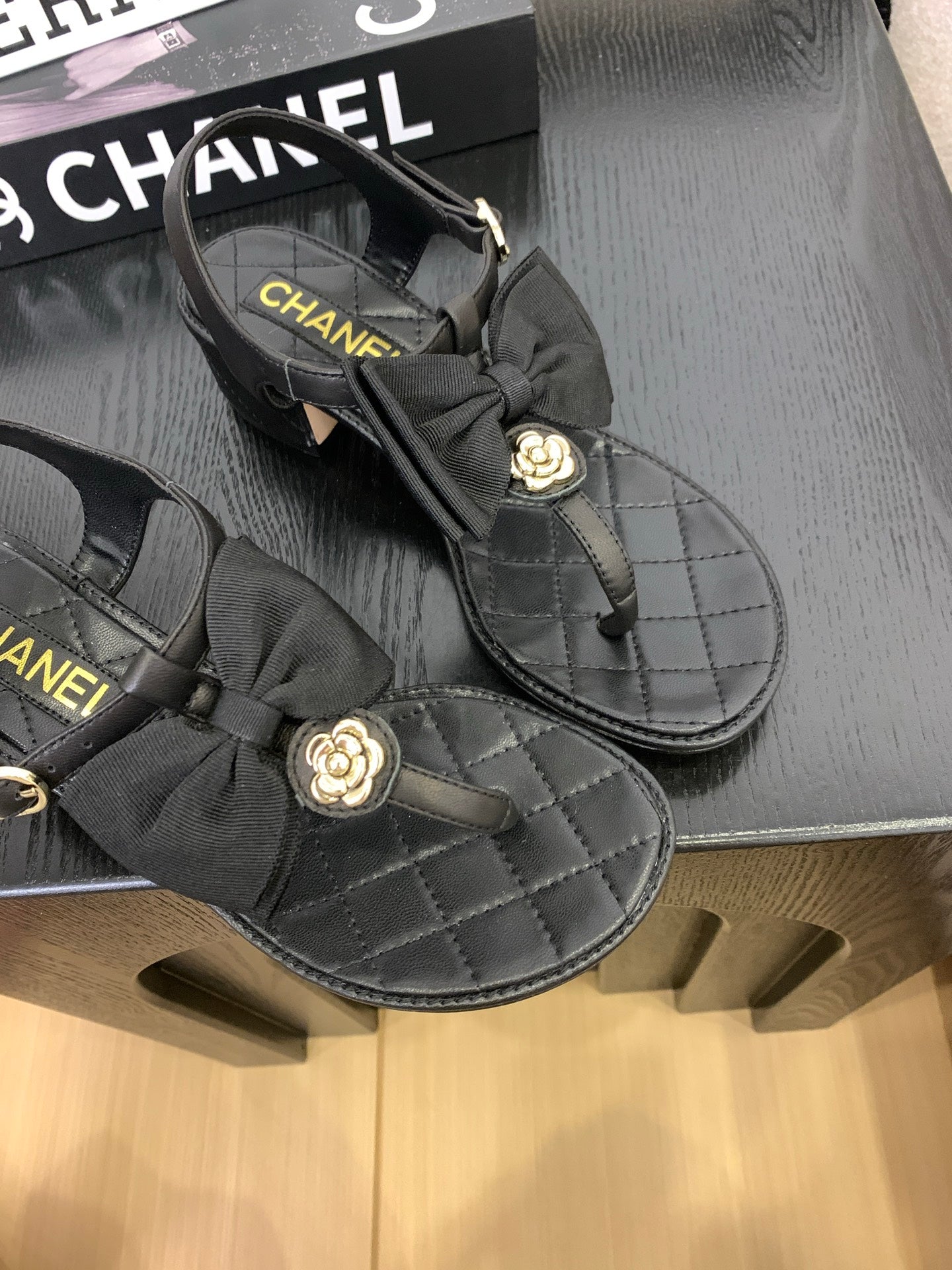 Chanel Timeless Elegance Thong Sandals