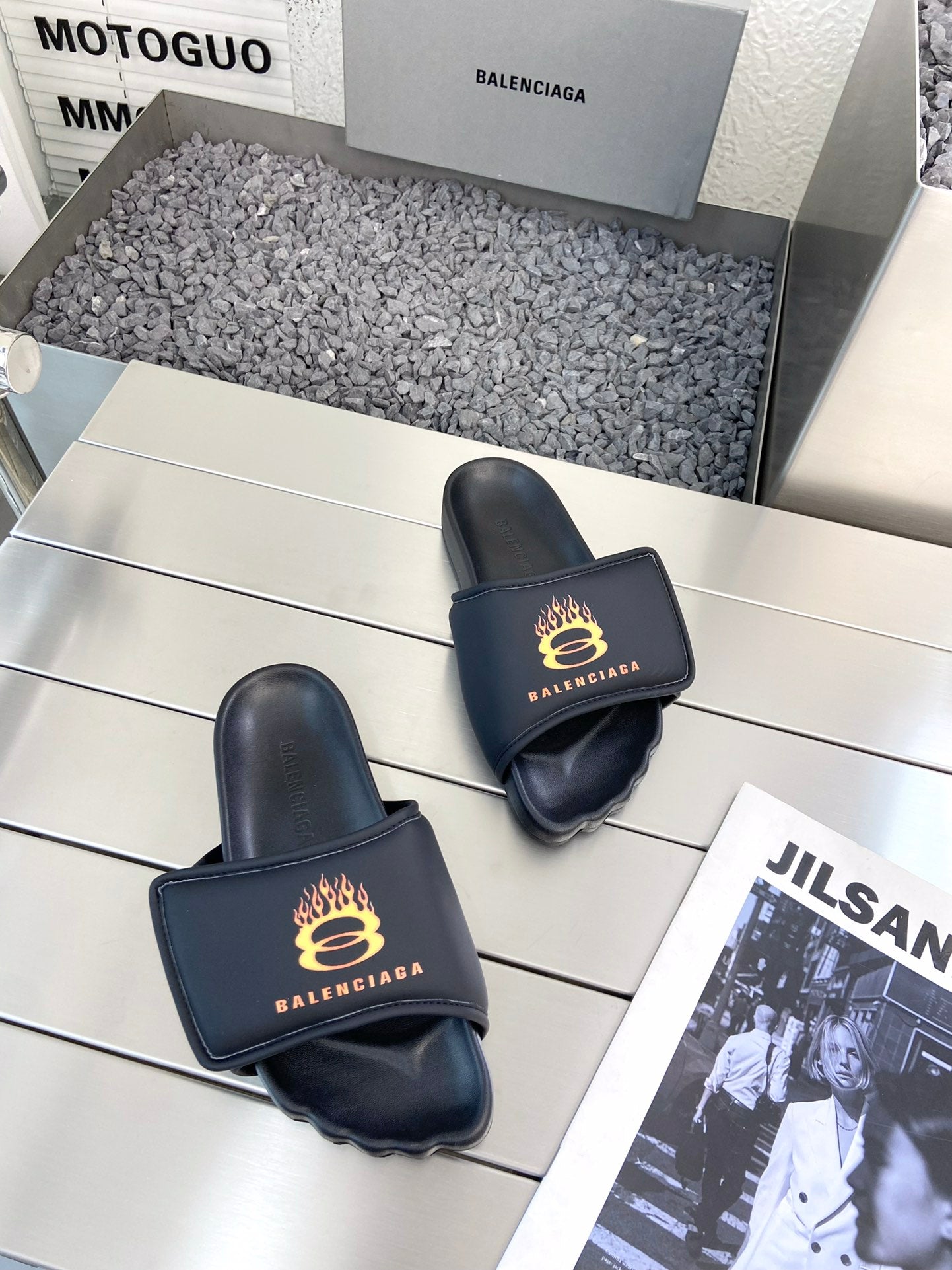 Balenciaga Glow Step slippers