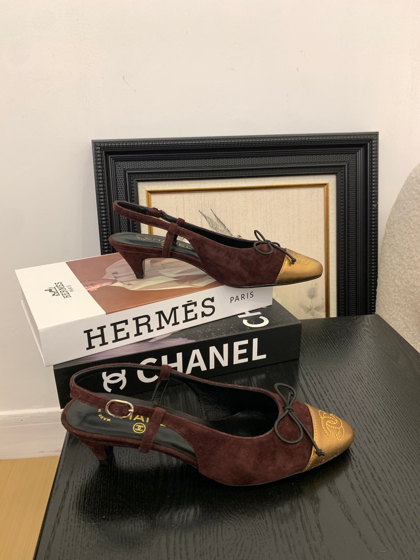 Chanel Elegant Slingback Ballet Flats