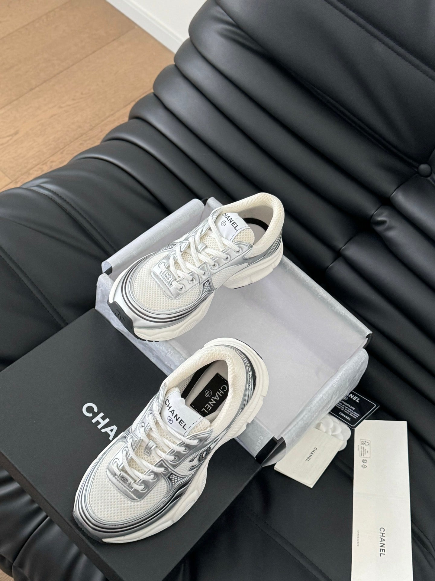 Chanel White Sneakers