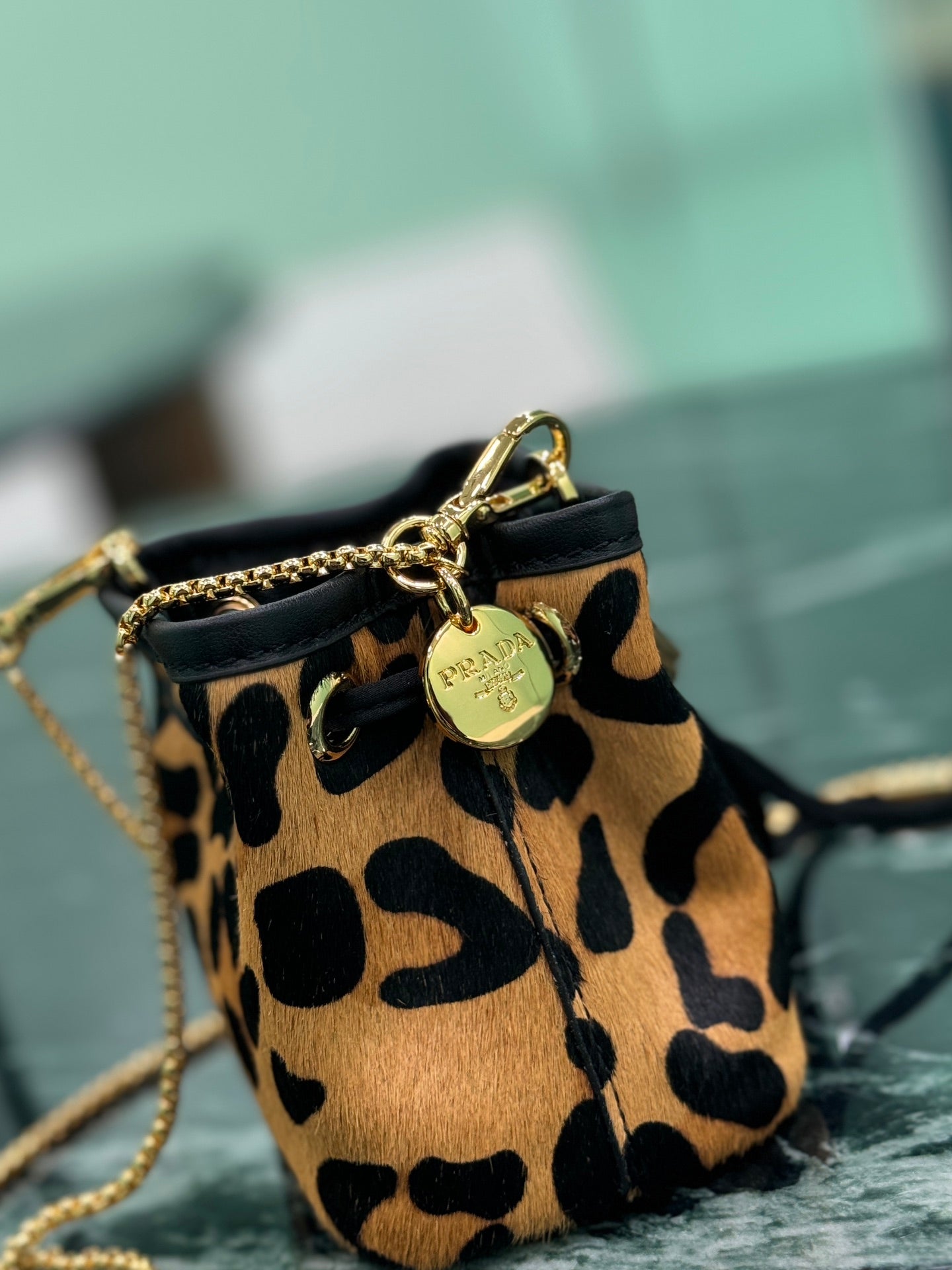 Prada Enameled Elegance Mini Satchel