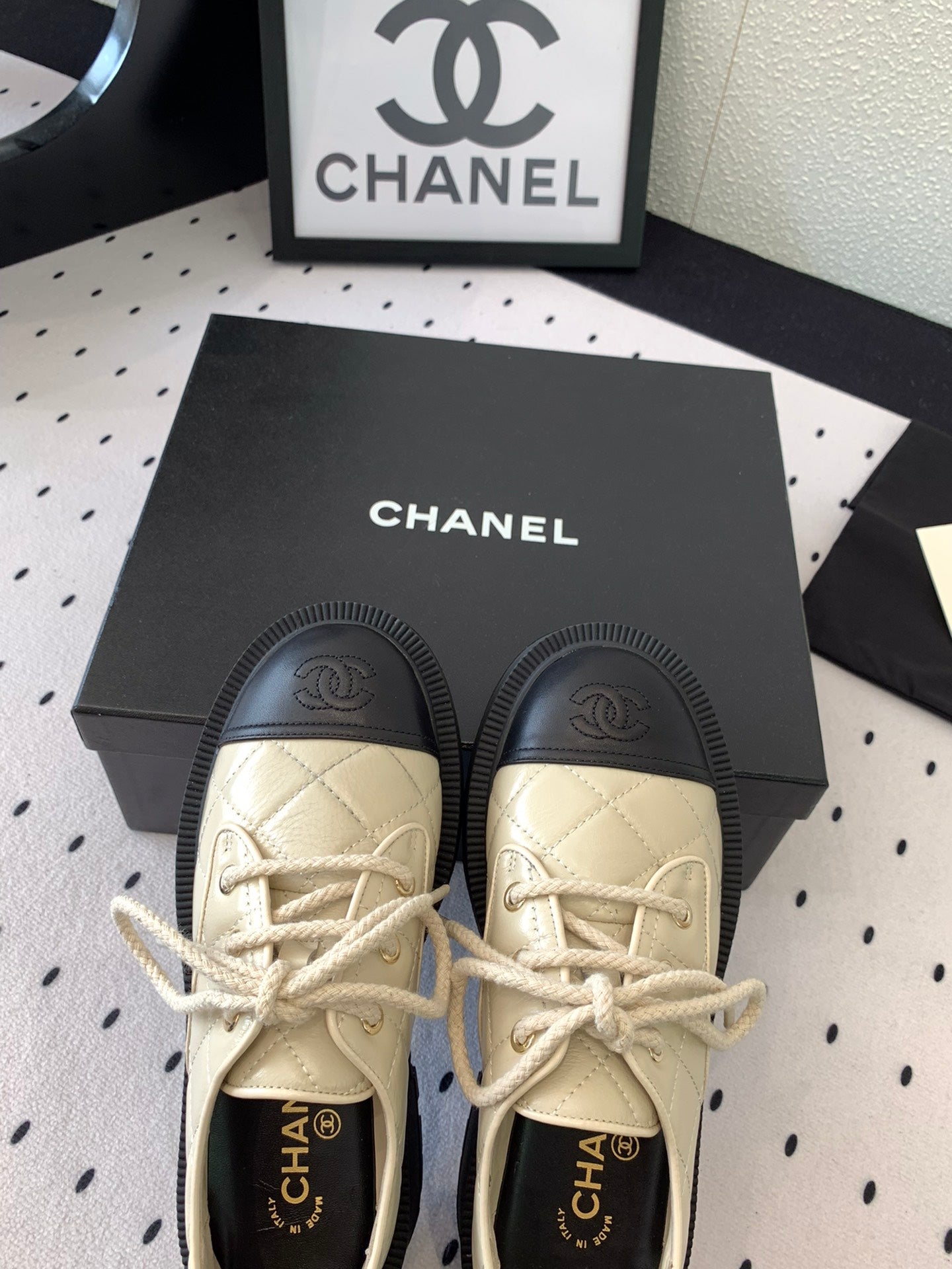 Chanel Elegant Perforated Suede Ankle Boots