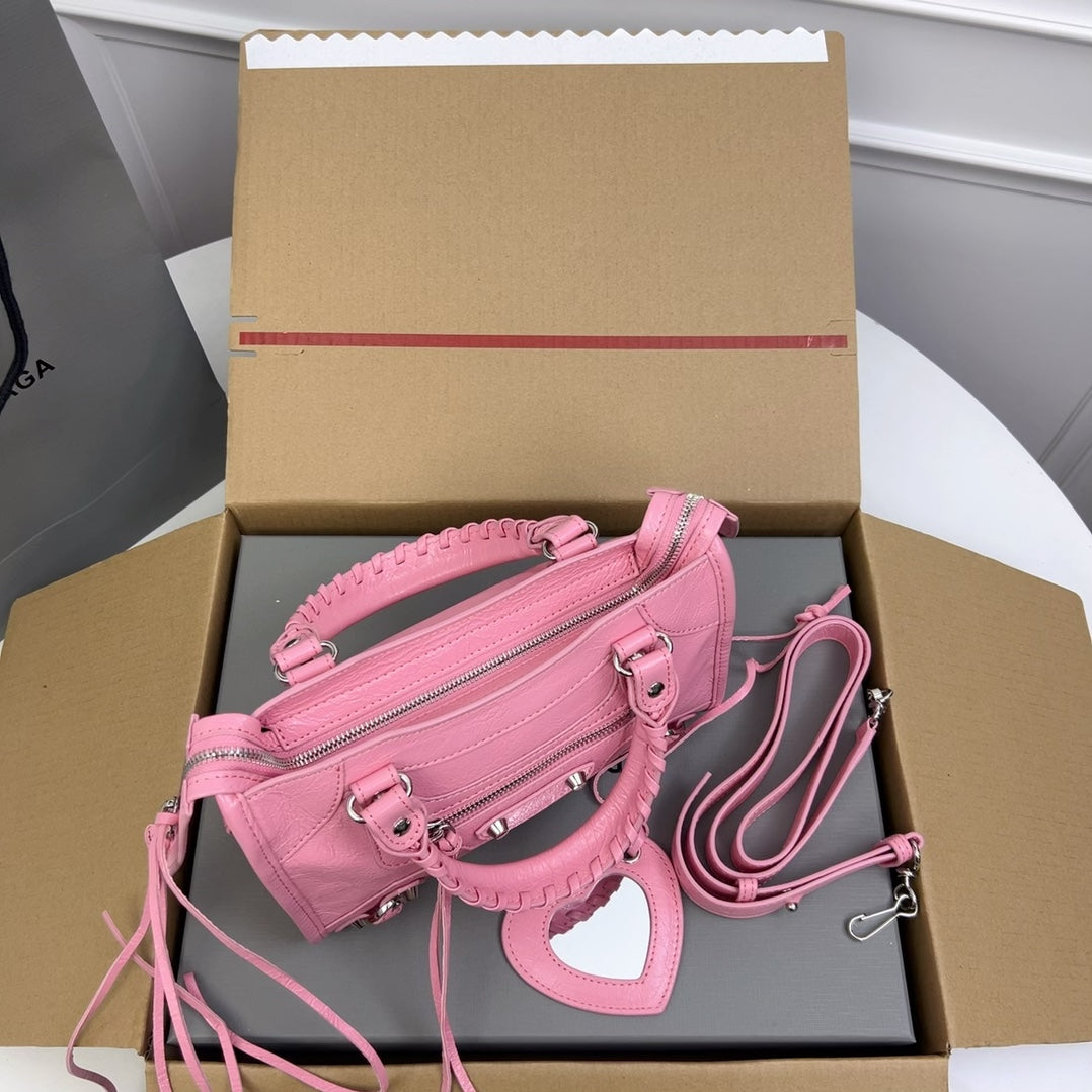 Balenciaga Timeless Canvas Leather Tote