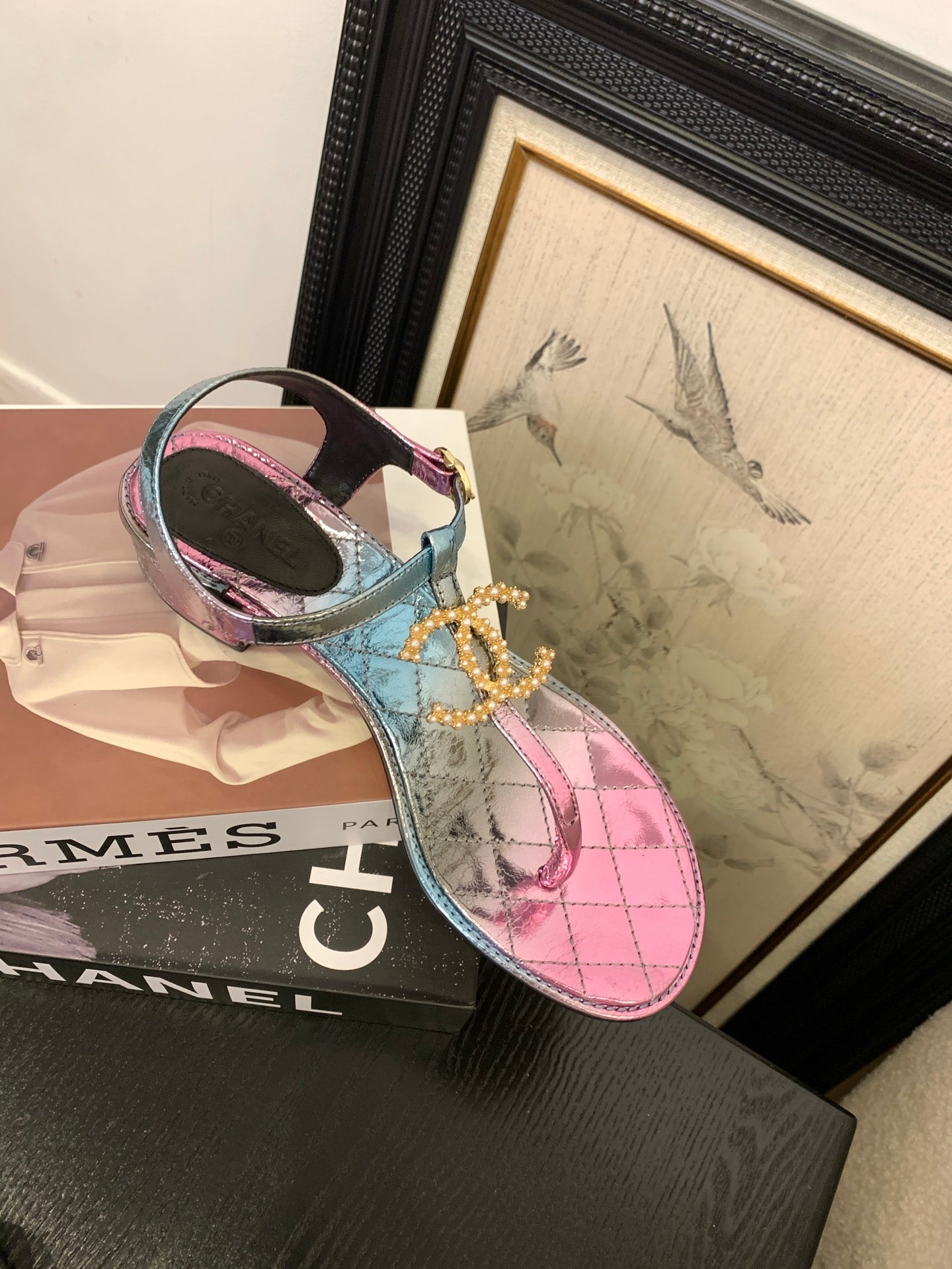 Chanel Timeless Elegance Thong Sandals