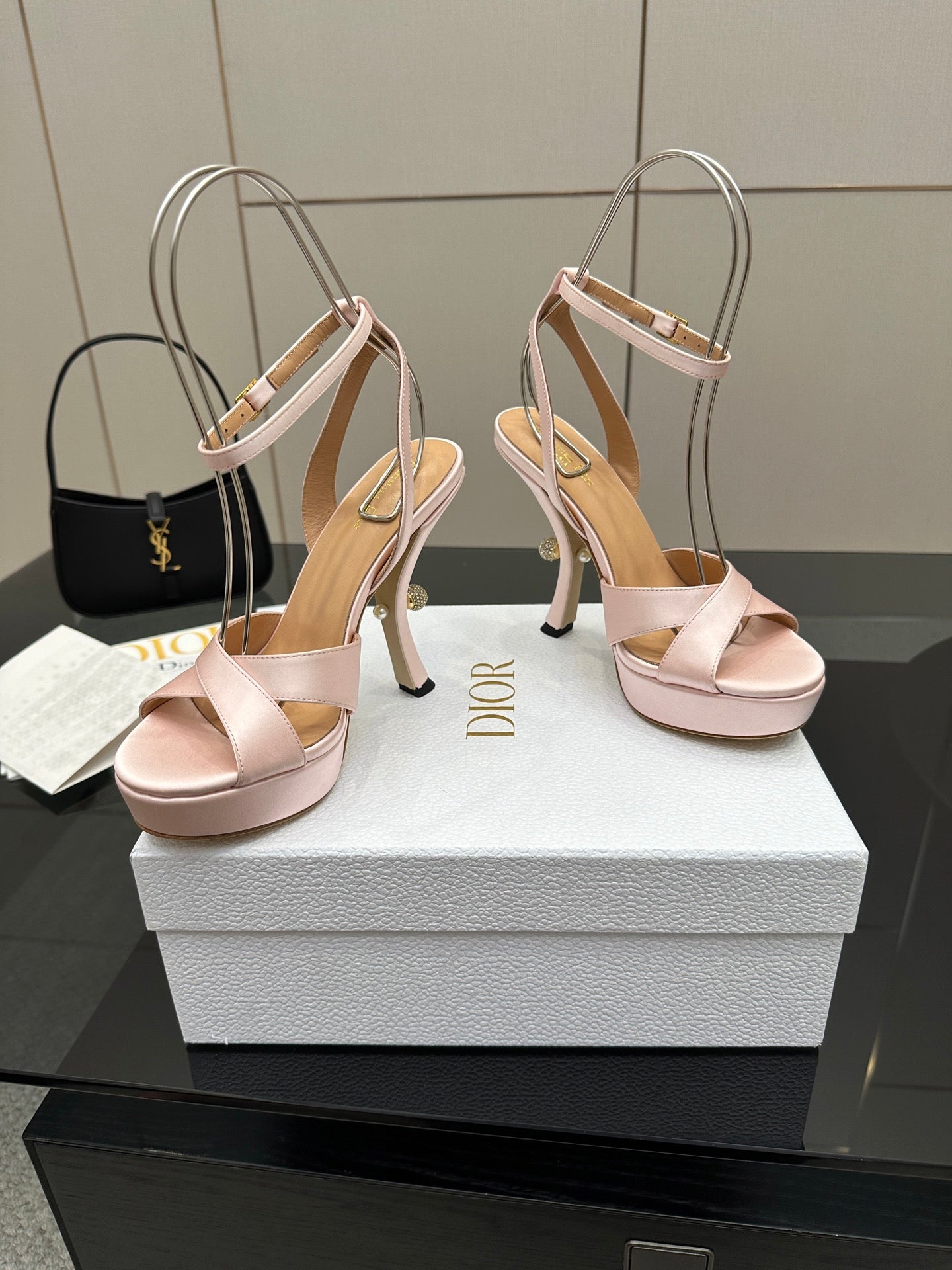 Dior Nina 130 Leather Platform Sandals