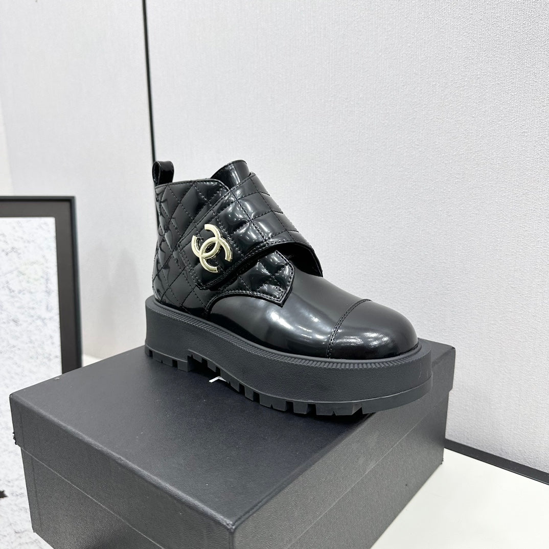 Chanel Elegance Combat Boots