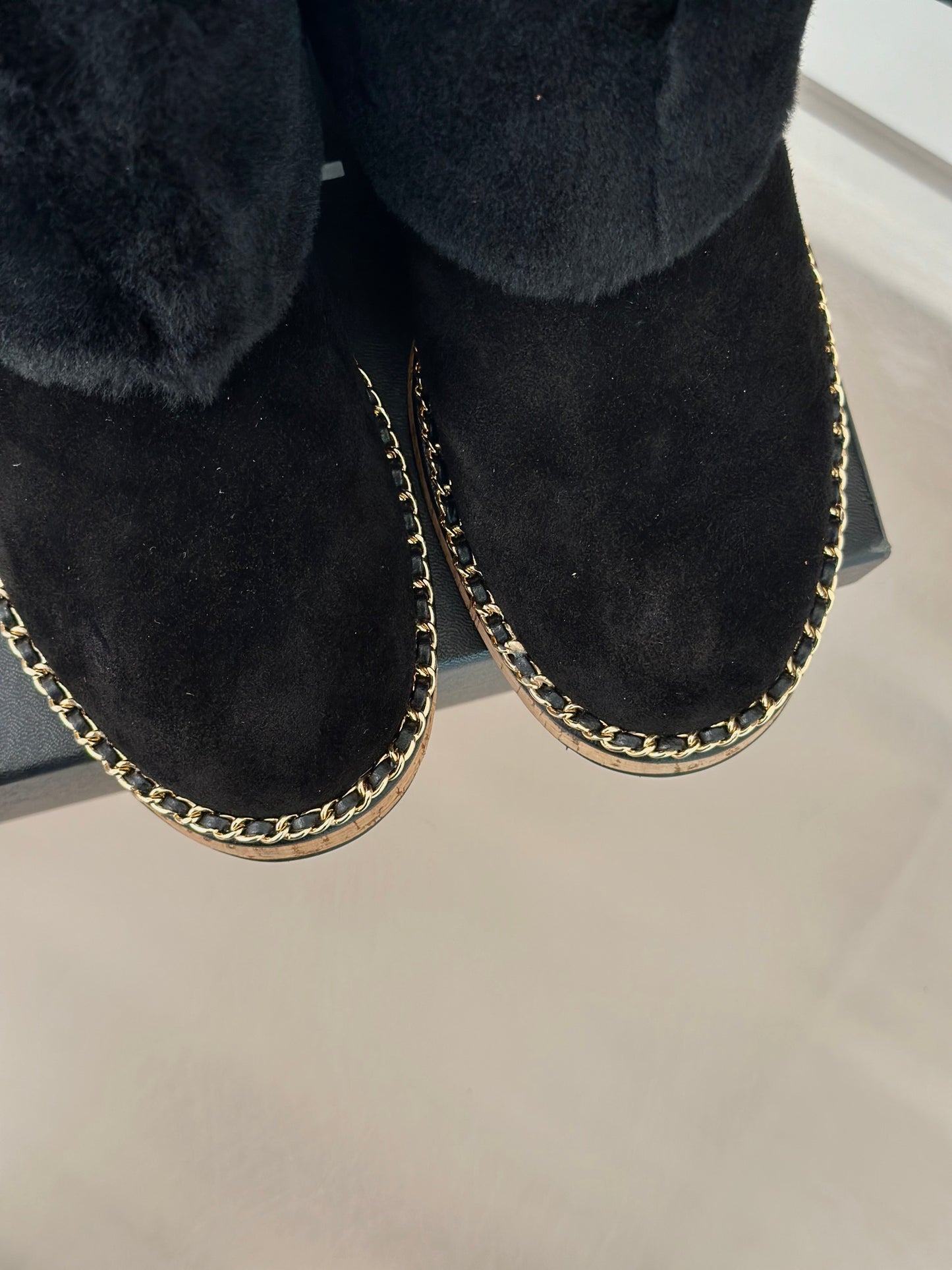 Chanel Timeless Fur-Lined Elegance Boots