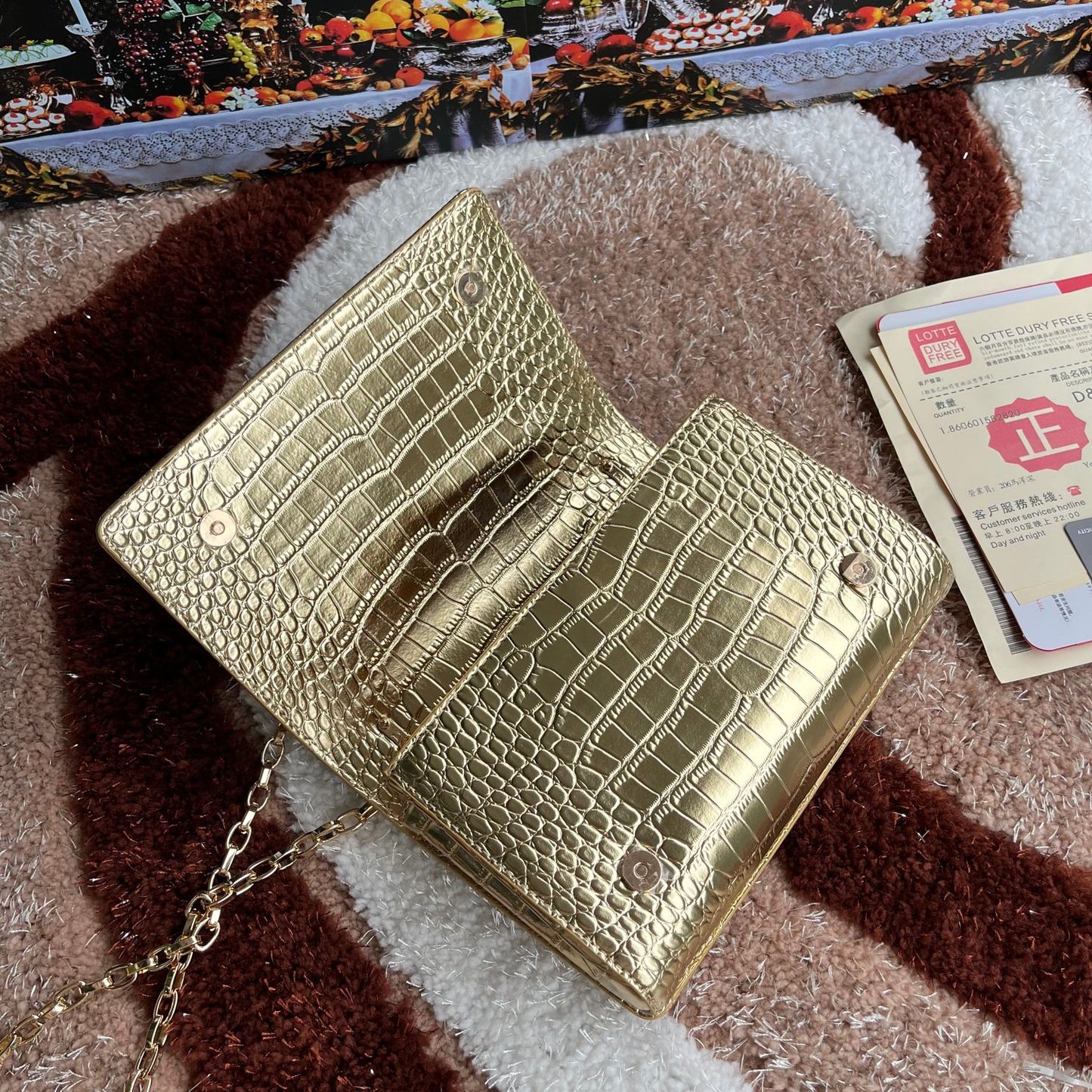 Dolce & Gabbana The Swan - Vintage Gucci GG Crossbody/Shoulder/Clutch Bag in Navy Leather