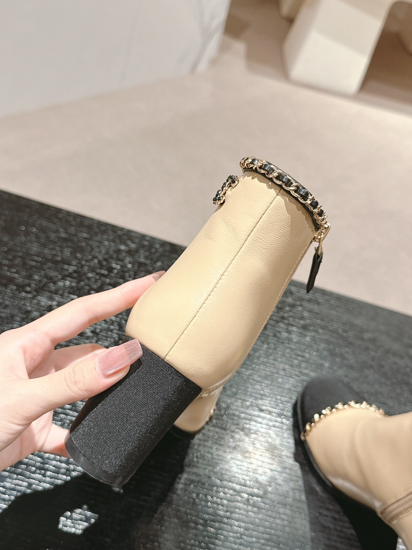 Chanel Elegant Quilted Mary Jane Heels