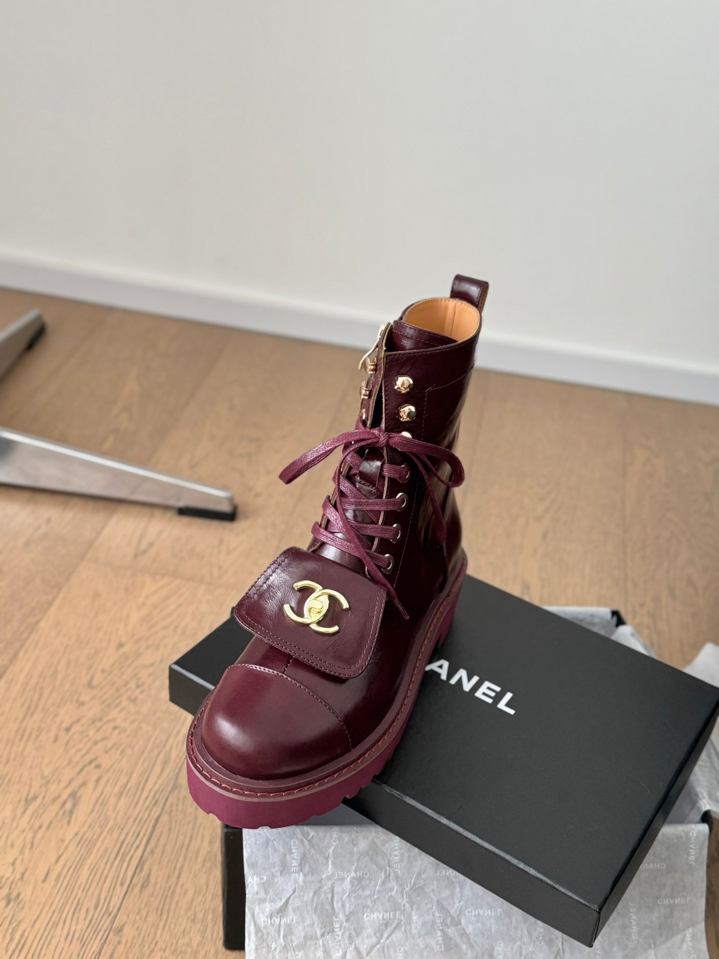 Chanel Tatum Luxe Combat Boots