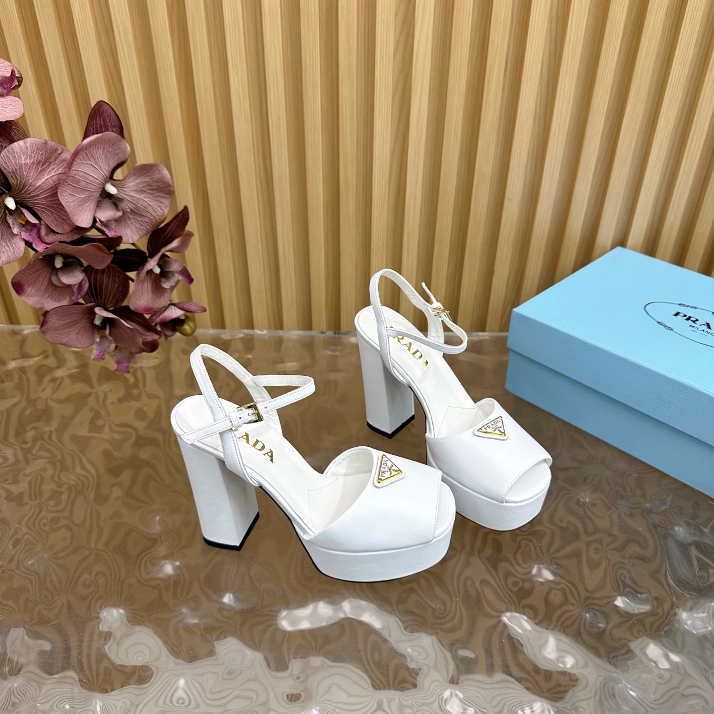 Prada Elegance Buckle Heels