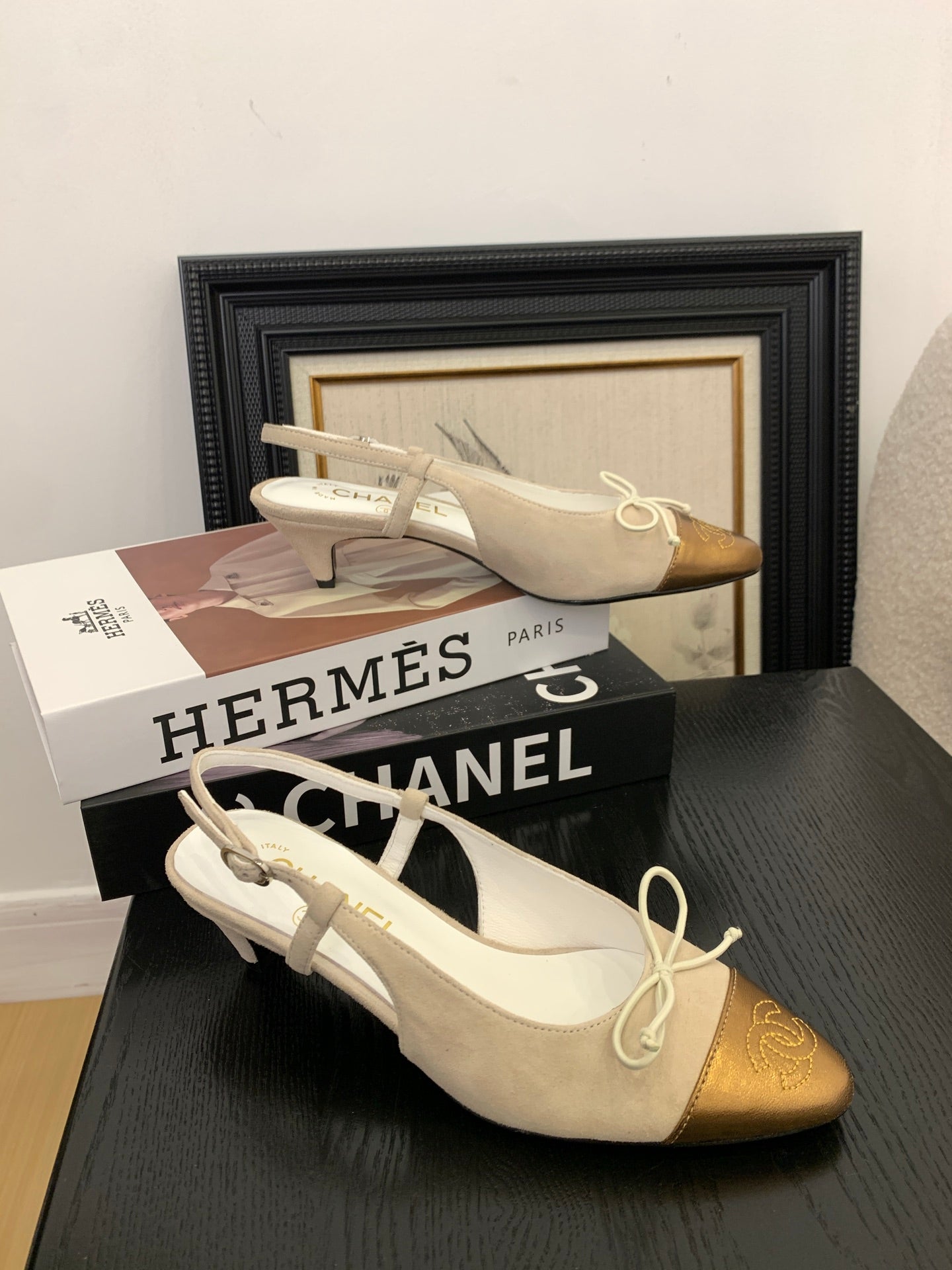 Chanel Elegant Slingback Ballet Flats