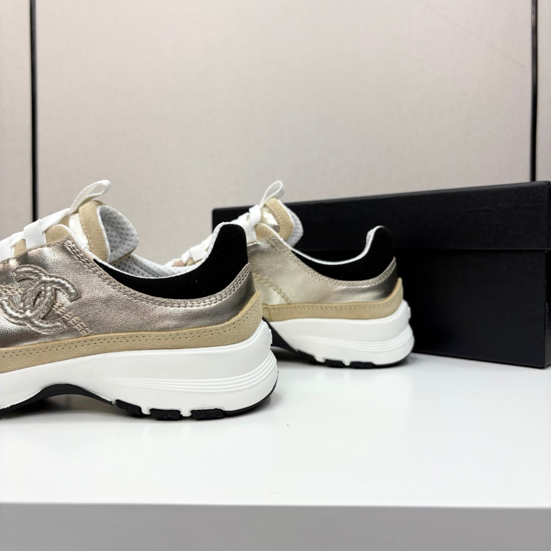 Chanel White Designer Sneakers