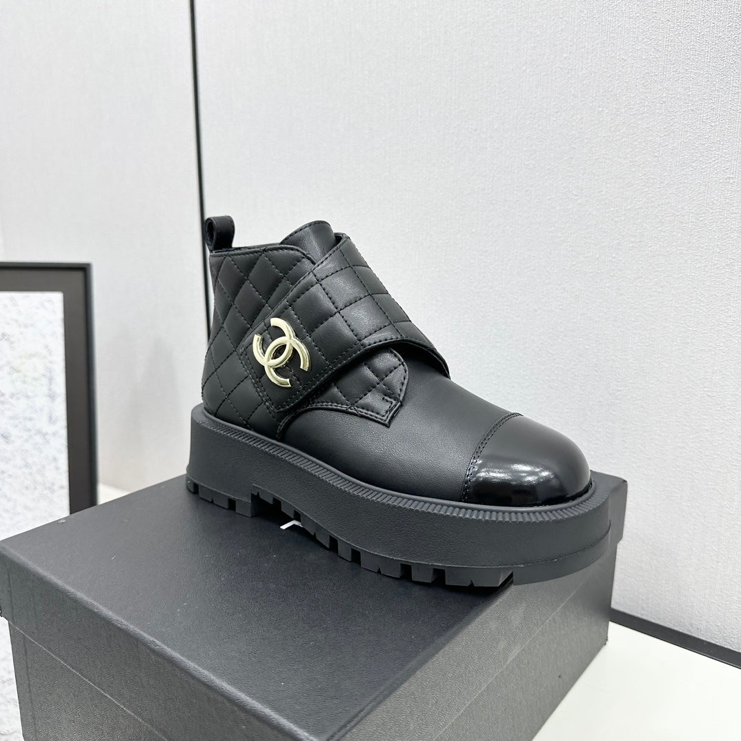 Chanel Elegance Combat Boots