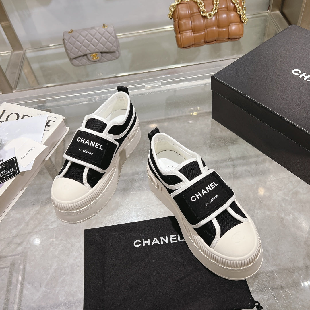Chanel Velvet Stroll Sneakers